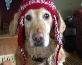Dog Earflap Hat Knitting Pattern