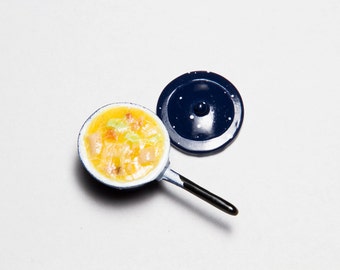 Miniature Food, Dollhouse Food, Food Miniatures, Dollhouse Miniatures, Dollhouse Miniature Food - 1:12 Chicken Noodle Soup