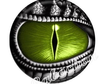 1 cabochon 30mm glass cabochon steampunk dragon eye image shown