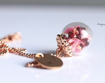 Necklace - Personalized with Flowers
