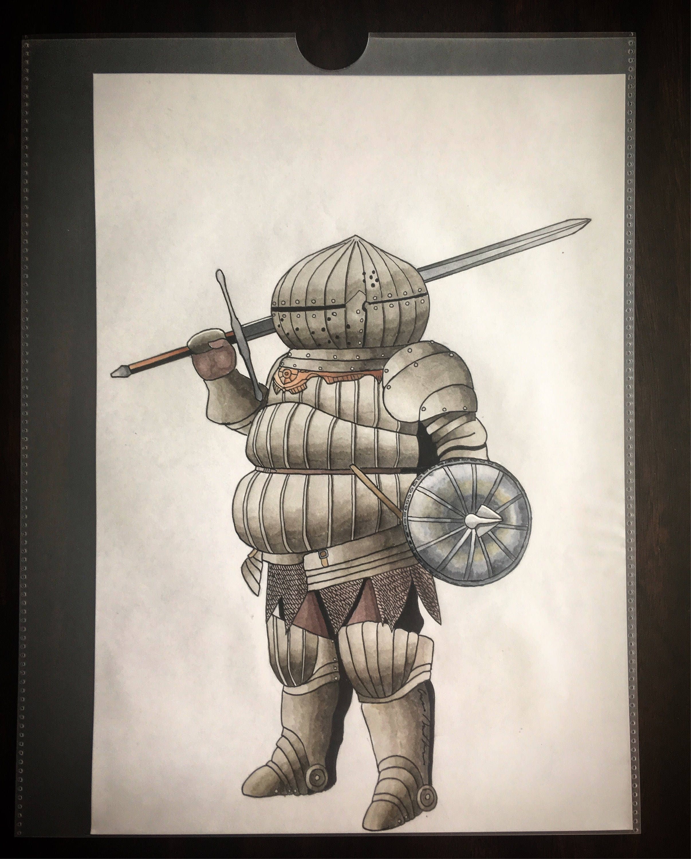 Dark Souls Onion Knight Siegmeyer of Catarina video game art