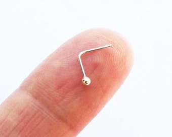 22 Gauge L Shaped Nose Rings