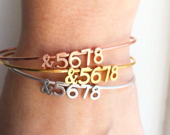 Dance Bracelet - &5678 Bracelet, Dance Teacher Gifts, Personalized Jewelry, Ballet Bracelet, Dancer Gift, Dance Jewelry, Dancer Bracelet