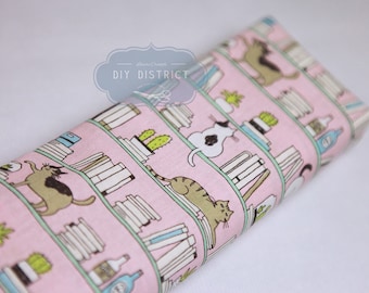 Japanese modern cat fabric