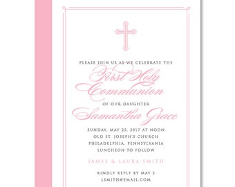 First Communion Invitation | Holy Communion