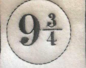 UNCUT HP inspired 9 3/4 circle feltie