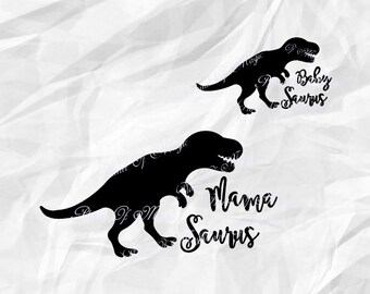 Mama Saurus SVG cutting file vinyl file svg dinosaur svg