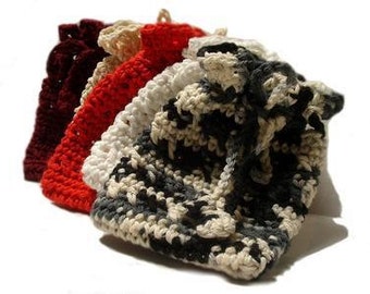Crochet Soap Saver Pouch 100% Cotton Eco Friendly