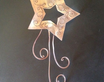 Copper Shooting Star Tree Topper