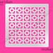 5.5"x5.5" Pattern Cake Stencil, Cookie Stencil, Designer, Pochoir, Airbrush stencil, Torten Schablone