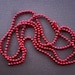 Red 2mm Metal Ball Chain Necklace