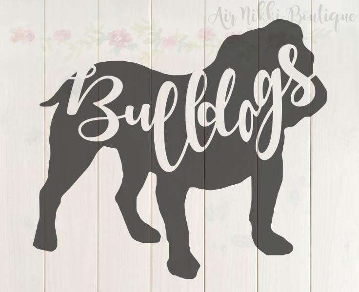 Download Bulldogs bulldog outline SVG PNG DXF files instant