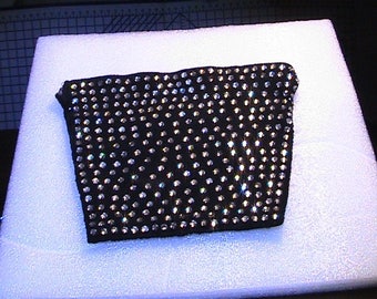 Black rhinestone evening bag