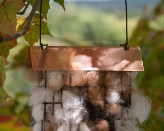 Bird Nesting Materials Alpaca Fiber - Pre Filled Suet Cage
