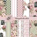 Digital Paper, Digital Scrapbook Paper, Pink Digital Paper, Digital Floral Pink Roses, Digital Printable Paper. No. p.P70.VA