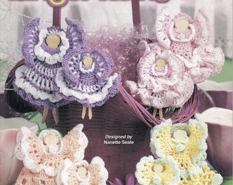 Clothespin Angel Twins ~ Crochet Book ~ Annie's Attic