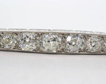 1800s Platinum Old Mine Diamond Pin/Brooch