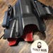 Glock 19 G19 G17 G22 Black Carbon Fiber and EMT Red Kydex Holster Eidolon IWB Appendix Made in the USA by Burly Man Tactical