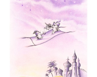 Aladin - Print - Nursery art - Nursery decor - Kids room decor - Children's art - Children's wall art - kids wall art