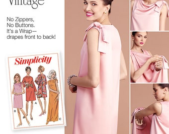 Simplicity Sewing Pattern 8049 Misses' Vintage 1960's Three Armhole Dress
