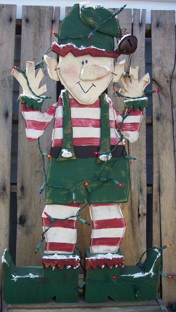 Items similar to Santa s Christmas Elf Wood Craft Pattern 