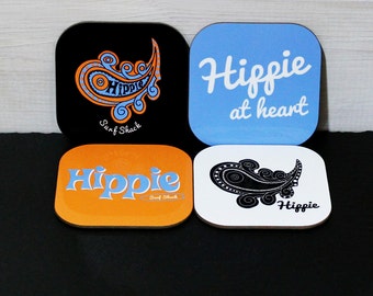 Hippie Surf Shack’ Drink Coasters