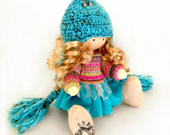 Vasilisa-Handmade Collection Cloth Dolls-Art Doll-Home Decoration 28 cm