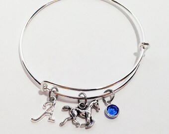 Horse Jewelry, Equestrian Gifts, Equestrian Jewelry, Horse Bracelet, Equestrian Bracelet, Personalized Horse Rider Gift, Horse Riding Coach