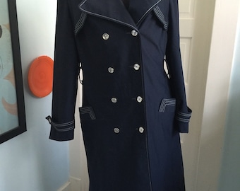 COAT SALE: Vintage YouthCraft Voyager West Women's Overcoat, Travel Coat - 1970s or earlier - Size 6-8