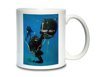 Coffee Mug; Mine Removal U.S. Navy Explosive Ordnance Disposal (Eod) Divers. Mine Removal