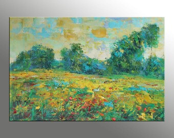 Canvas Painting, Large Wall Art Painting, Abstract Art, Modern Art, Oil Painting Landscape, Large Abstract Painting, Oil Painting Original