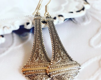 Victorian Earrings - Long Drop Earrings - Vintage Style - VICTORIANA