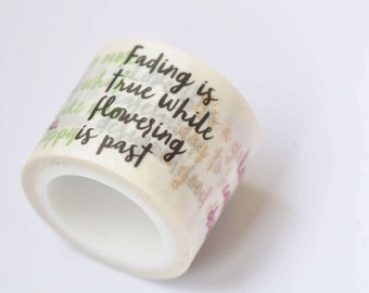 Inspirational Quote Washi Tape 30mm Wide X 5 meters Long No.12282