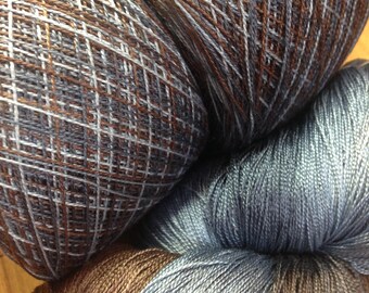 Silk yarn, lace weight yarn, hand dyed yarn, weaving yarn, dyed yarn, hand dyed silk yarn, lace yarn, silk yarn lace weight, lace silk yarn