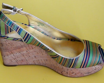 Multi-Colored Lime Green Wedge now reduced 20 percent