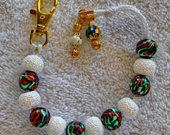 Golf Stroke Counter with Handmade Beads
