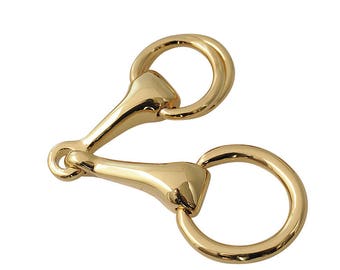 Horsebit Equestrian Scarf Ring Yellow gold Silver Rose Gold nickle free plated beautiful pouch box gift packed Flora Koh