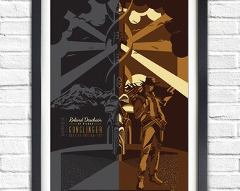 The Dark Tower - Roland Deschain - 19x13 Poster