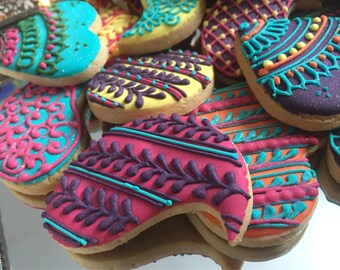 Single Indian Bollywood Henna Mehndi Biscuit Cookie