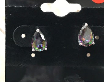 Mystic Topaz Stud Earrings