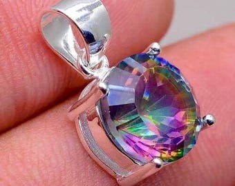 Beautiful Rainbow Topaz in 925 Sterling Silver