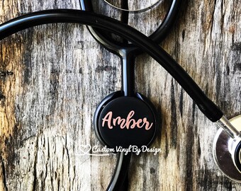 Littman Stethoscope ID Tag | Stethoscope ID Tag | Stethoscope Name Tag | Stethoscope Accessories | RN Gifts | Gift for Nurse | Med School