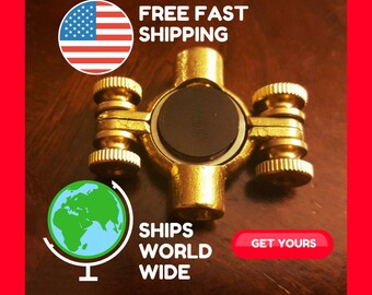 Metal Fidget Spinner | Fidget Spinner | Fidget Toy | Fidget Spinner Metal | Hand Spinner | Spinner Bare Hex-Wing Hammerhead (Anxiety Relief)