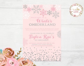 Winter ONEderland Invitation