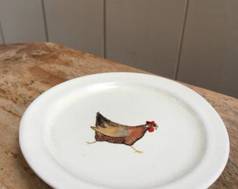 Chicken spoon rest small plate