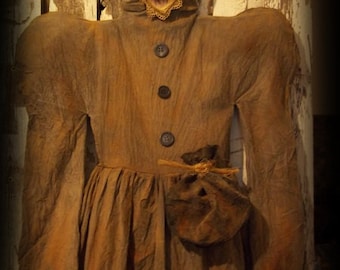 Primitive Witch's Dress Halloween Decor
