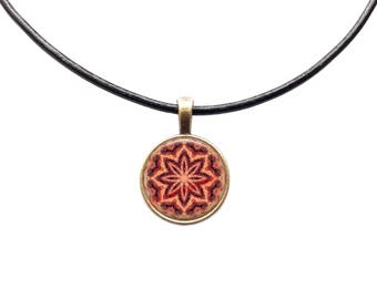 New Age jewelry Mandala pendant Sacred Geometry art