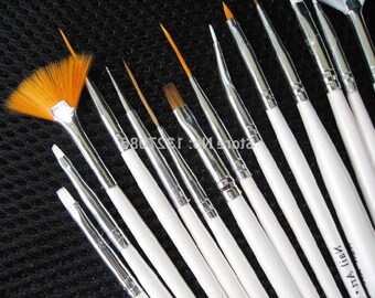 20 pcs Nail Art Design Set Dotting Painting Drawing Polish Brush Pen Tools