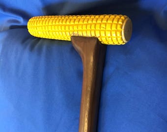cane walking stick corn gardener farmer