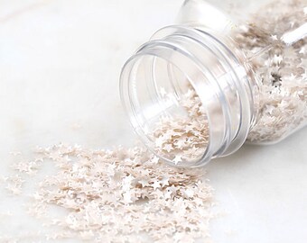Silver Star Glitter Sprinkles, Edible Sprinkles, Edible Silver Star Glitter, Silver Star Sprinkles, Christmas Sprinkles, Edible Glitter